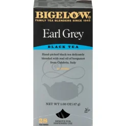 Bigelow Earl Grey Tea Bags, Box Of 28