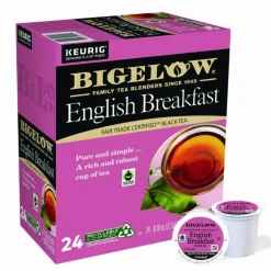 Bigelow English Breakfast Tea Single-Serve K-Cups, Box Of 24