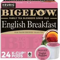 Bigelow English Breakfast Tea Single-Serve K-Cups, Box Of 24