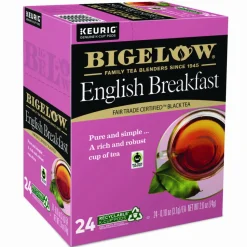 Bigelow English Breakfast Tea K-Cups, 24/Box, 4 Box/Carton