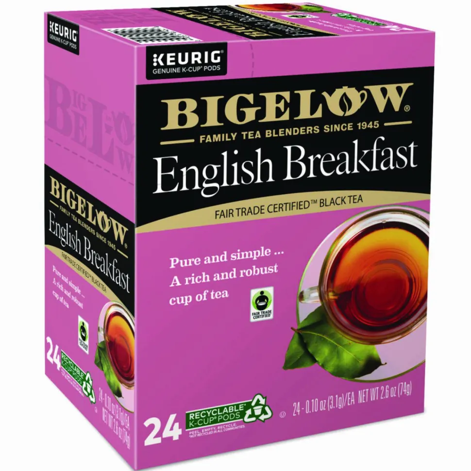Bigelow English Breakfast Tea K-Cups, 24/Box, 4 Box/Carton