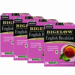 Bigelow English Breakfast Tea K-Cups, 24/Box, 4 Box/Carton