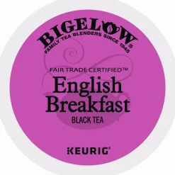 Bigelow English Breakfast Tea K-Cups, 24/Box, 4 Box/Carton