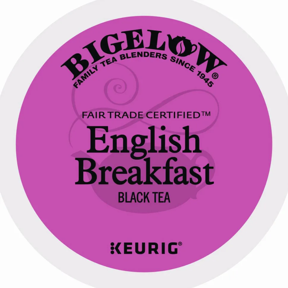 Bigelow English Breakfast Tea K-Cups, 24/Box, 4 Box/Carton