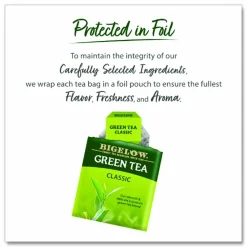 Bigelow Green Tea Bags, Box Of 28 Bags