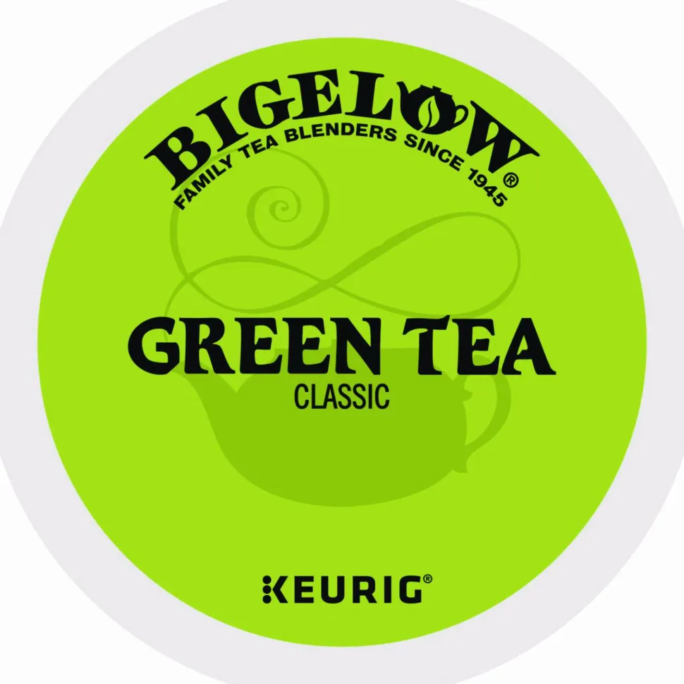 Bigelow Green Tea K-Cup Pack, 24/Box, 4 Box/Carton