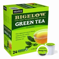 Bigelow Green Tea K-Cup Pack, 24/Box, 4 Box/Carton
