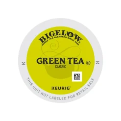 Bigelow Green Tea Single-Serve K-Cup, Carton Of 96