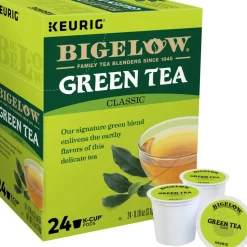 Bigelow Green Tea Single-Serve K-Cup, Carton Of 96