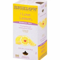 Bigelow I Love Lemon Tea Bags, Box Of 28