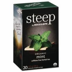 Bigelow steep Tea, Mint, 1.41 oz Tea Bag, 20/Box
