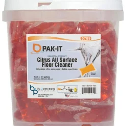 Big 3 Packaging PAK-IT All-Surface Floor Cleaner, Citrus Scent, Pack Of 50