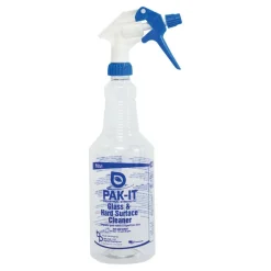 Big 3 Packaging PAK-IT Spray Bottle, Glass/Hard Surface Cleaner, 32 Oz Bottle