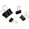 Binder Clip Combo Pack, Assorted Sizes, Black, Pack Of 200 Clips