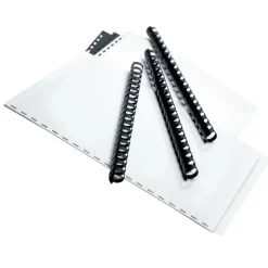 5/8" Binding Combs, 125-Sheet Capacity, Black, Pack Of 100