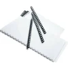3/8" Binding Combs, 55-Sheet Capacity, Black, Pack Of 25