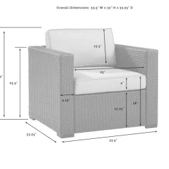 Biscayne Outdoor Wicker Armchair