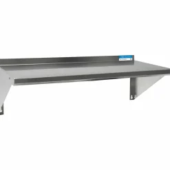 BK Resources Stainless Steel Economy Overshelf, 48w x 12d x 8h, Stainless Steel, Silver, 2/Pallet