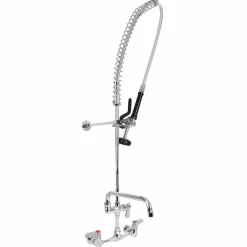 BK Resources WorkForce Prerinse Add-A-Faucet, 4.62" Height/12" Reach, Chrome