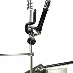 BK Resources WorkForce Prerinse Add-A-Faucet, 4.62" Height/12" Reach, Chrome