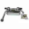BK Resources WorkForce Standard Duty Faucet, 12.38" Height/8" Reach, Chrome-Plated Brass