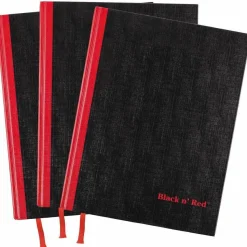 Black n' Red Casebound Hardcover Notebook 3-pack