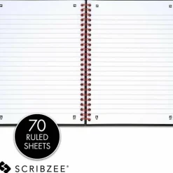 Black n' Red Poly Notebook/Journal, 8 1/4