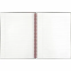 Black n' Red Wirebound Notebook, 8 1/2" x 11", 1 Subject, College Ruled, 70 Sheets, Black/Red