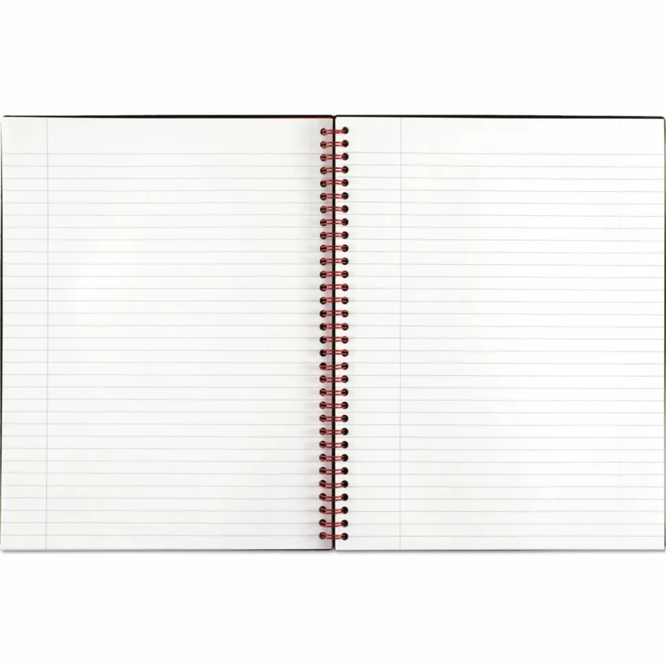 Black n' Red Wirebound Notebook, 8 1/2" x 11", 1 Subject, College Ruled, 70 Sheets, Black/Red