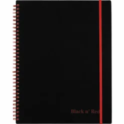 Black n' Red Wirebound Notebook, 8 1/2