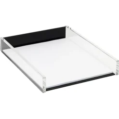 Black Acrylic Paper Tray, Letter Size