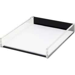 Black Acrylic Paper Tray, Letter Size