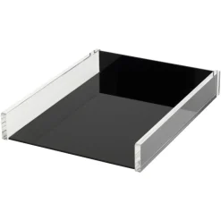 Black Acrylic Paper Tray, Letter Size