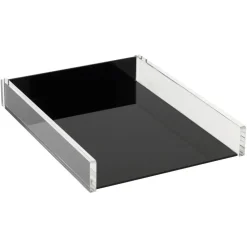 Black Acrylic Paper Tray, Letter Size