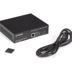 Black Box 10/100/1000B-T PoE PSE To 1000B-X Media Converter