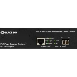 Black Box 10/100/1000B-T PoE PSE To 1000B-X Media Converter
