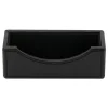 Black Faux Leather Business Card Holder