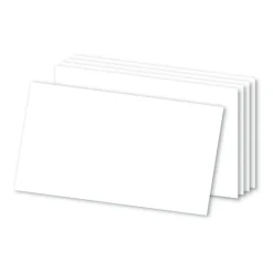 Blank Index Cards, 3" x 5", White, Pack Of 500