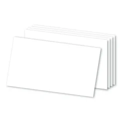 Blank Index Cards, 3" x 5", White, Pack Of 100