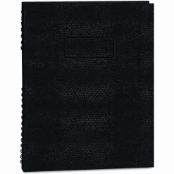 Blueline EcoLogix NotePro Executive Notebook, 1-Subject, Medium/College Rule, Black Cover, (100) 11 x 8.5 Sheets