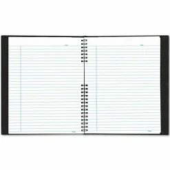 Blueline EcoLogix NotePro Executive Notebook, 1-Subject, Medium/College Rule, Black Cover, (100) 11 x 8.5 Sheets