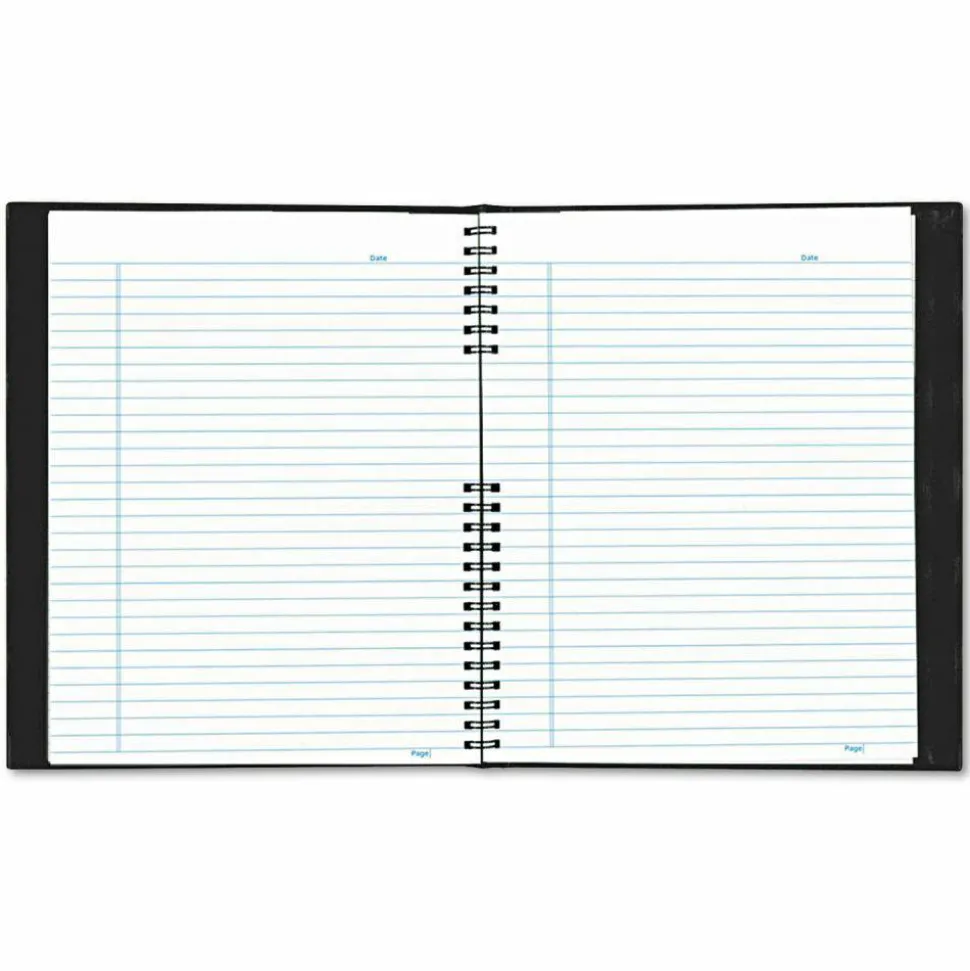 Blueline EcoLogix NotePro Executive Notebook, 1-Subject, Medium/College Rule, Black Cover, (100) 11 x 8.5 Sheets