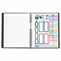Blueline NotePro Notebook, 1-Subject, Medium/College Rule, Black Cover, (75) 11 x 8.5 Sheets
