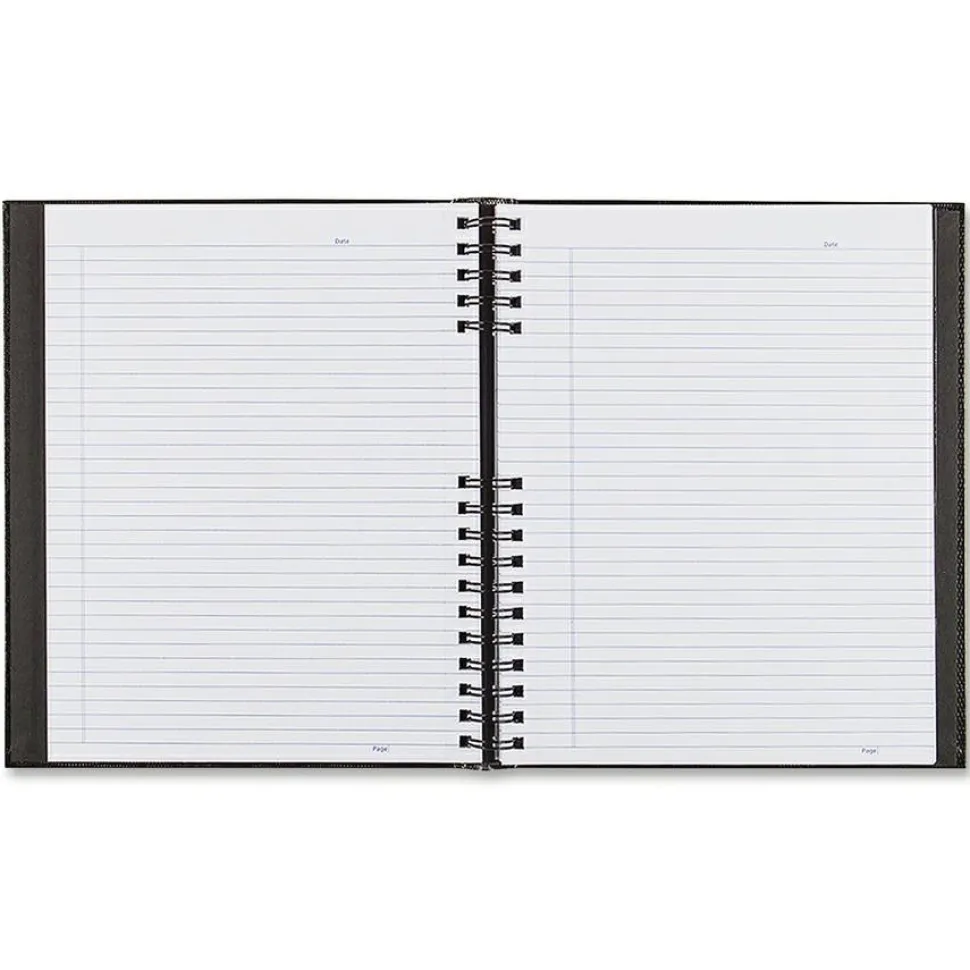 Blueline NotePro Notebook, 1-Subject, Medium/College Rule, Black Cover, (75) 11 x 8.5 Sheets