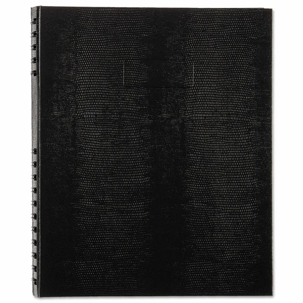Blueline NotePro Notebook, 1-Subject, Medium/College Rule, Black Cover, (75) 11 x 8.5 Sheets