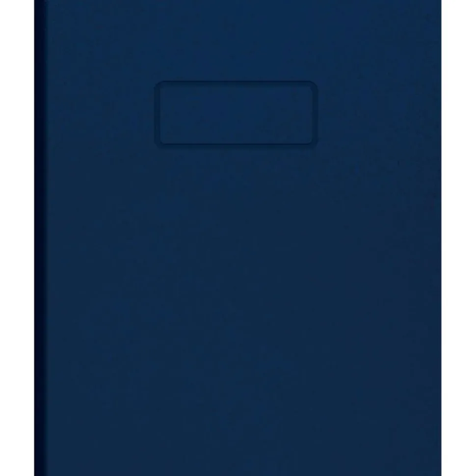 Blueline Business Notebook with Self-Adhesive Labels, 1-Subject, Medium/College Rule, Blue Cover, (192) 9.25 x 7.25 Sheets