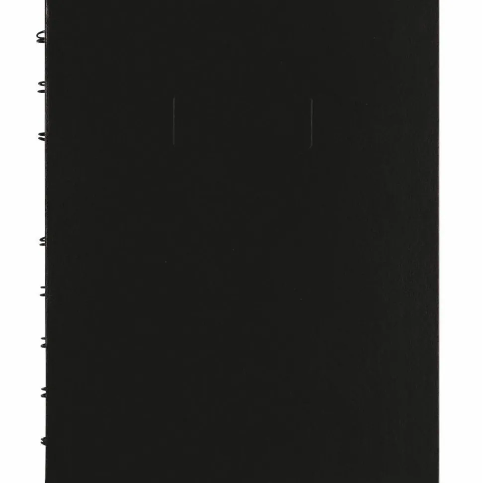 Blueline NotePro Quad Notebook, Data/Lab-Record Format with Narrow and Quadrille Rule Sections, Black Cover, (96) 9.25 x 7.25 Sheets