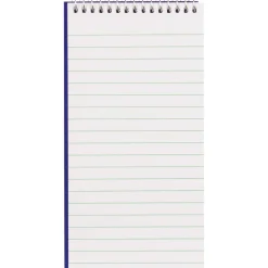 Blueline Reporters Note Pad, Blue Cover, Medium/College Rule, (80) White 4 x 8 Sheets