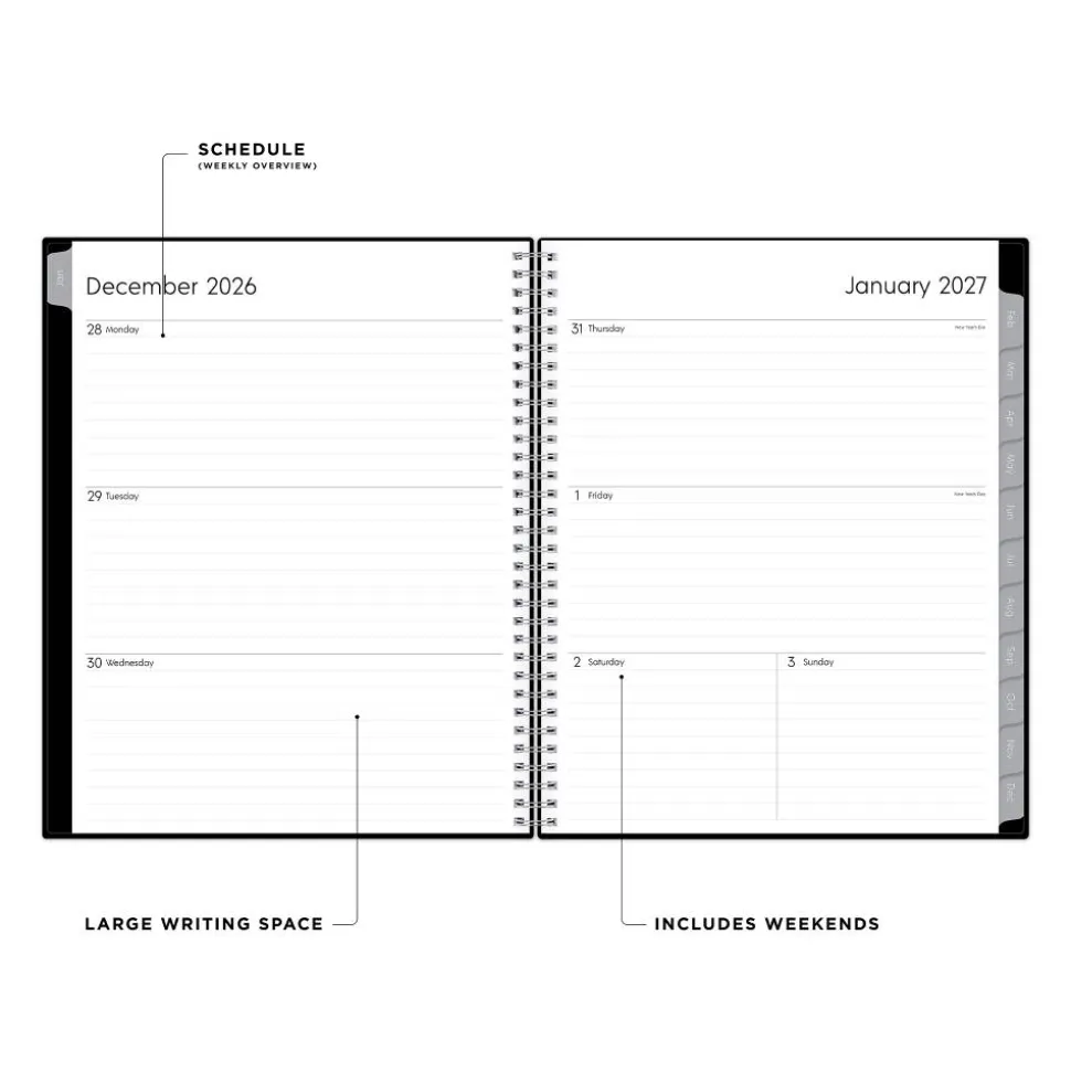 2027 Blue Sky Enterprise Weekly/Monthly Planning Calendar, 8.5x11, 0%, PP, Jan–Dec, RY27