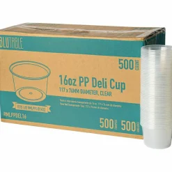 BluTable 16 oz Round Deli Tub Containers
